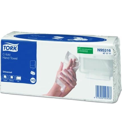 Бумажные полотенца Tork C-сложение 2 слоя
