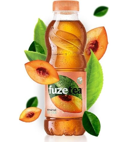 Чай Fuzetea холодный черный персик в пластиковой бутылке 0,5 л (12 шт)