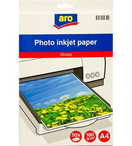 Фотобумага для печати Aro A4 180 г/м2 50 листов