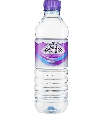 Вода Highland Spring минеральная питьевая столовая негазированная 0,5 л в пластиковой бутылке