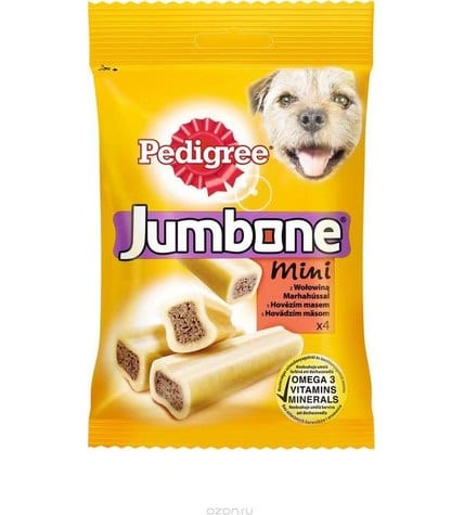 Лакомство Pedigree Jumbone mini для собак кость с говядиной