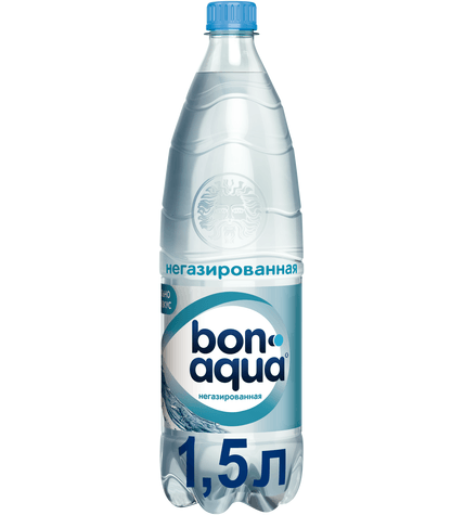 Вода питьевая BonAqua негазированная столовая 1,5 л