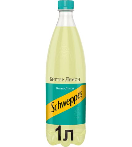 Газированный напиток Schweppes Биттер лемон 1 л в пластиковой бутылке (12 шт)
