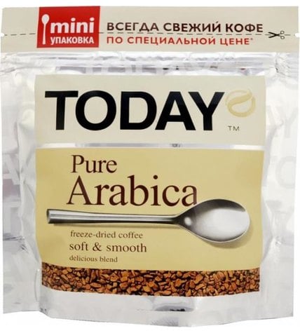 Кофе Today Pure Arabica растворимый сублимированный