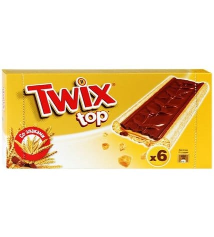 Печенье Twix Top с молочным шоколадом и карамелью 126 г