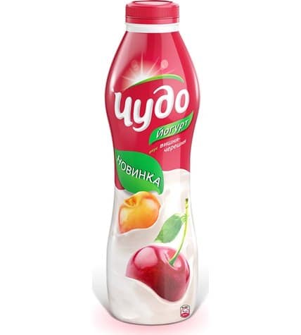 Питьевой йогурт Чудо со вкусом вишня-черешня 2,4% 690 г