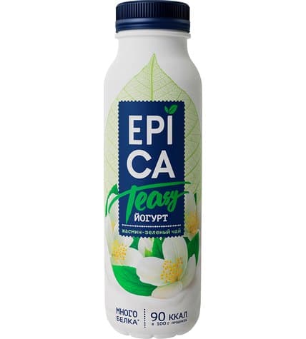 Питьевой йогурт Epica Teasy жасмин-зеленый чай 2.5% 290 г