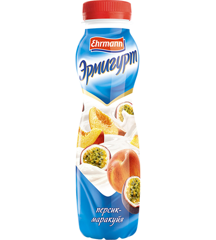 Питьевой йогурт Эрмигурт персик - маракуйя 1,2% 290 г