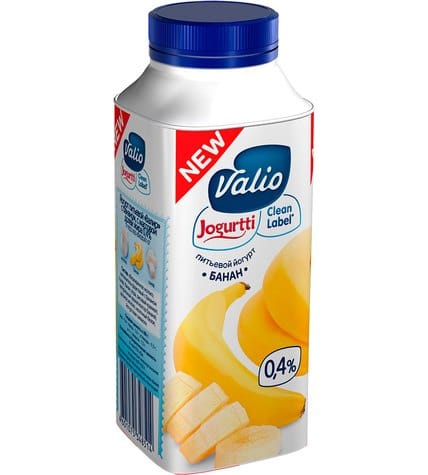 Питьевой йогурт Valio Clean Label банан 0,4% 330 г