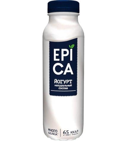 Питьевой йогурт Epica натуральный 2,9% 290 г