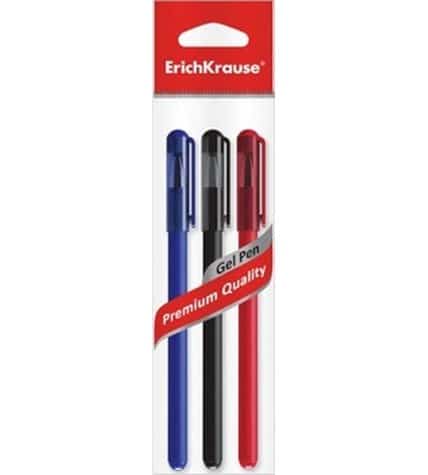 Ручки Erich Krause G-Soft гелевые 3 шт