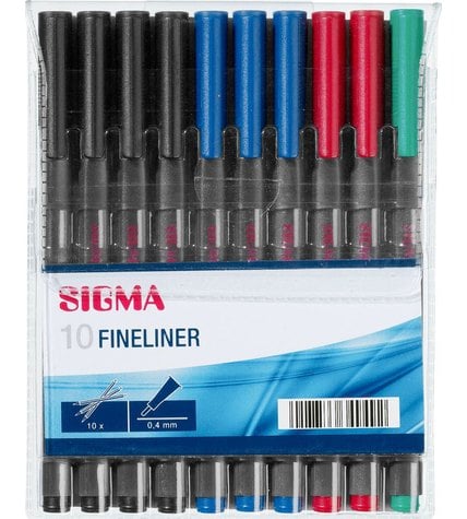 Ручка Sigma Fineliner 10 шт
