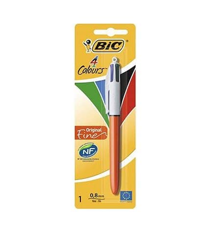 Ручка Bic шариковая Colours автоматическая четырехцветная