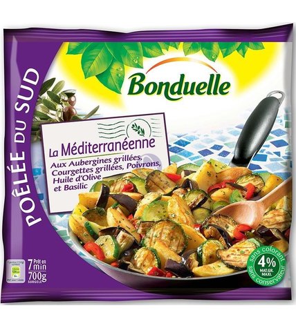 Смесь овощная Bonduelle для жарки Средиземноморская быстрозамороженная