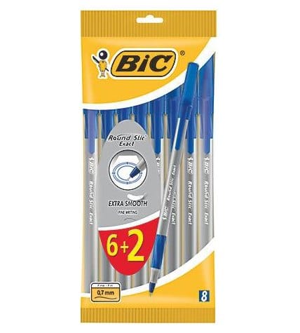 Round stic exact. Ручки BIC Round Stic exact. BIC набор шариковых ручек Round Stic exact, 0.7 мм. Ручка шариковая BIC Round Stic exact синяя 0.7мм грип. Ручки шариковые BIC Round Stic exact.