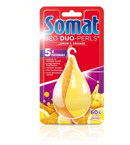 Освежитель Somat Deo Duo-Perls лимон и апельсин для посудомоечных машин 60 г