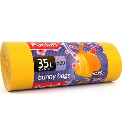 Мешки для мусора Paclan Bunny bags с ушами ароматизированные 35 л 20 шт