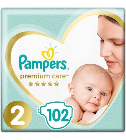 Подгузники Pampers Premium Care Mini 2 (4-8 кг) 102 шт