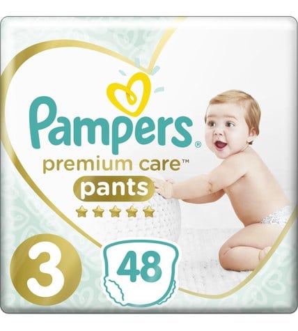 Подгузники-трусики Pampers Premium Care Pants Midi 3 размер 6-11 кг 48 шт
