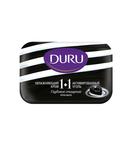 Мыло Duru Глубокое очищение Увлажняющий крем + Активированный уголь 80 г