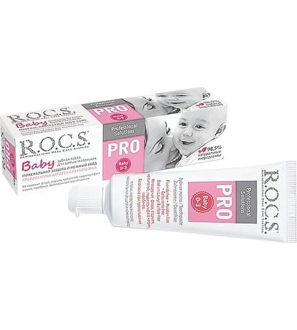 Зубная паста R.O.C.S. Pro Baby Минеральная защита и нежный уход детская от 0 до 3 лет 45 г