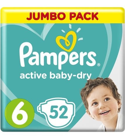 Подгузники Pampers Active Baby-Dry 6 (13-18 кг)
