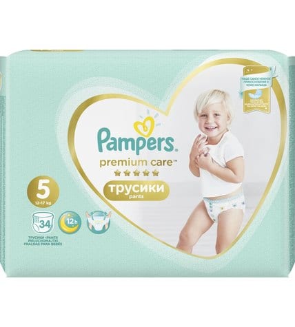 Подгузники-трусики Pampers Premium Care Pants 5 (12-17 кг)
