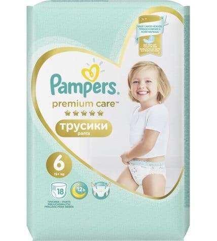 Подгузники-трусики Pampers Premium Care Pants 6 (15+ кг)