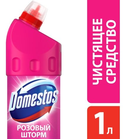 Чистящее средство Domestos Розовый шторм для туалета 1 л