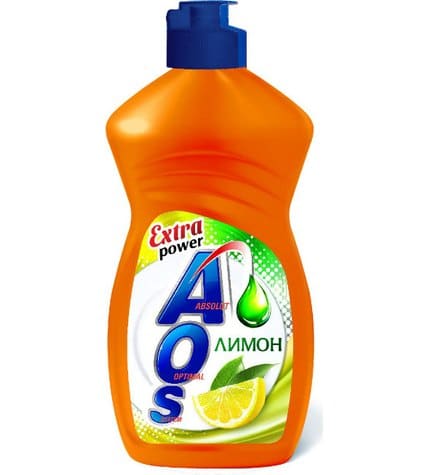 Жидкость Aos для мытья посуды Лимон 450 мл