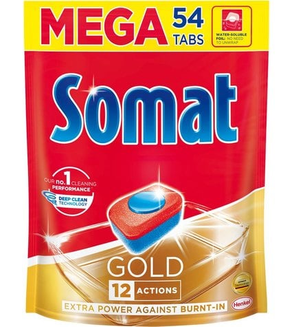 Таблетки для посудомоечной машины Somat Gold 54 шт х 19,2 г