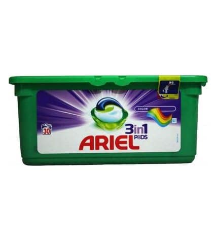 Капсулы для стирки Ariel Pods 3в1 Color для цветного белья 27 г 30 шт