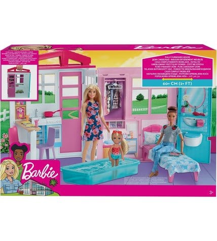 Домик для куклы Barbie раскладной FXG54