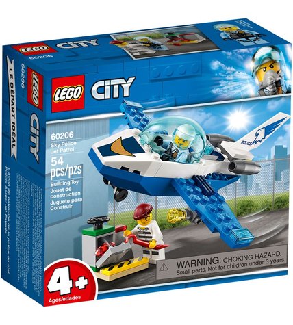Конструктор Lego City 60206 Воздушная полиция: патрульный самолет 54 детали