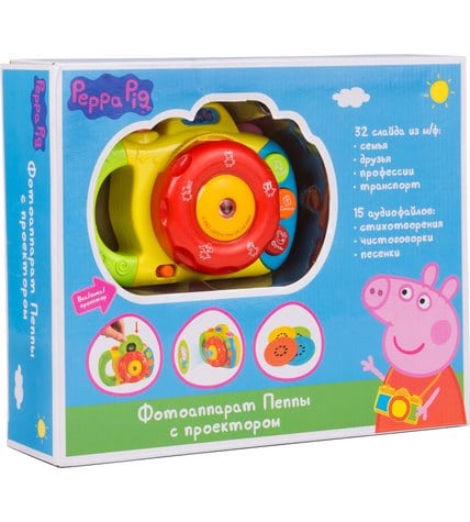 Музыкальный фотоаппарат Peppa Pig Свинка Пеппа с проектором