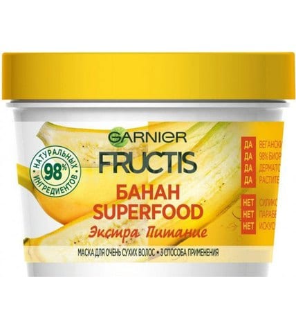 Маска Fructis для волос Superfood Банан 390 мл