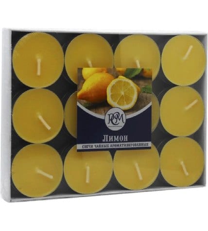 Свечи чайные РСМ Лимон 24 шт