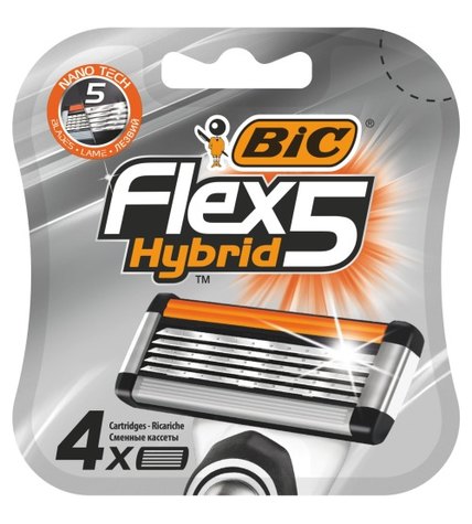 Кассеты BIC Flex 5 Hybrid 4 шт