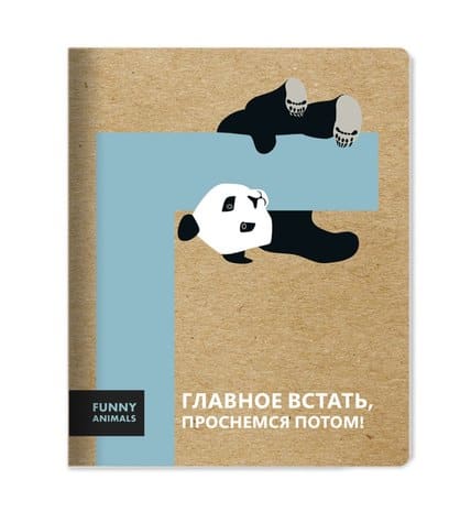 Тетрадь Be Smart Funny animals Панда в клетку А5 48 л