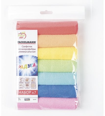 Набор салфеток Fackelmann универсальных Радуга 7 шт
