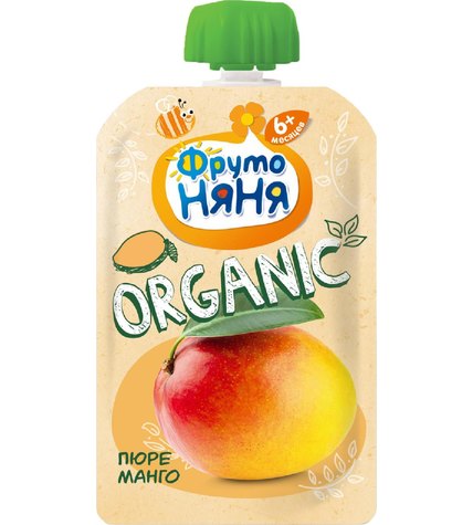 Пюре ФрутоНяня Organic манго с 6 месяцев 90 г