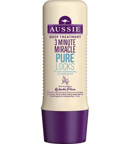 Кондиционер Aussie 3 Minute Miracle Pure Locks для сухих и уставших волос 250 мл