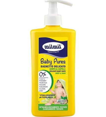 Шампунь-пенка MilMil Baby Pures для тела и волос