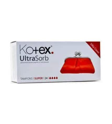 Тампоны Kotex Super (упаковка 24 шт)