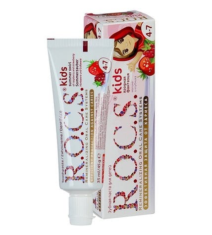 Зубная паста R.O.C.S Kids Ягодная Фантазия малина и клубника для детей 4-7 лет