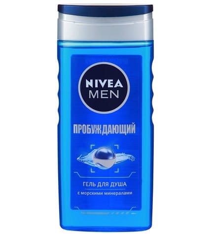 Гель Nivea Пробуждающий для душа мужской с морскими минералами