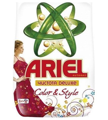Стиральный порошок Ariel Color & Style автомат для цветного белья 6 кг