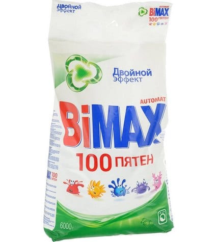 Стиральный порошок Bimax 100 пятен автомат для всех видов тканей 6 кг