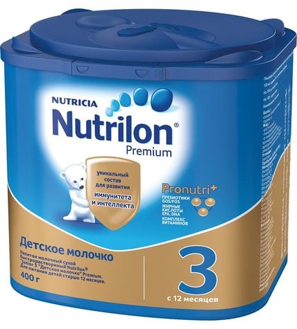 Детское молочко Nutrilon 3 Premium с 12 месяцев 400 г