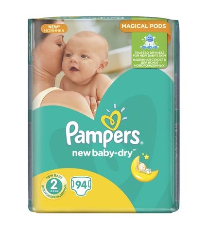 Подгузники Pampers New Baby jumbo 2 mini 3-6 кг